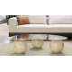 EMBA LUXURY- Bean Coffee Table with Marble Pattern