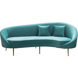 EMBA LUXURY- Bean Lucca Sofa oval waiting room lounge group triple double sofa armchair