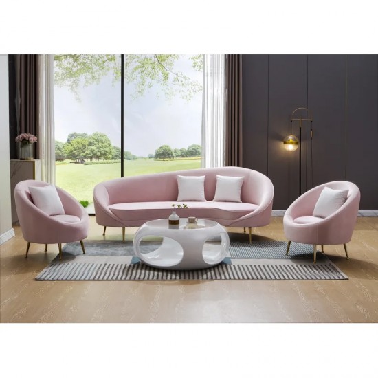 EMBA LUXURY- Bean Lucca Tea set oval waiting room lounge group triple double sofa chair