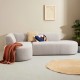 EMBA LUXURY- Curly corner Sofa Helva Color