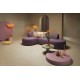 EMBA LUXURY- Bukle Corner Sofa Lilac