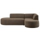 EMBA LUXURY- Bukle Corner Sofa Brown