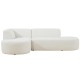 EMBA LUXURY- Bukle Corner Sofa Cream