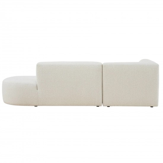 EMBA LUXURY- Bukle Corner Sofa Cream