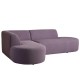 EMBA LUXURY- Bukle Corner Sofa Lilac