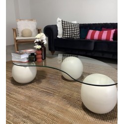 EMBA LUXURY-Bean Coffee Table White