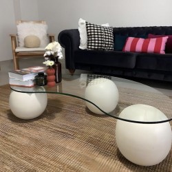 EMBA LUXURY-Bean Coffee Table White