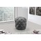 EMBA LUXURY-Quilted round oval pouf