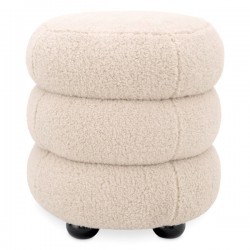 EMBA LUXURY- three-layer round cylinder pouf