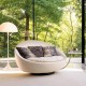 EMBA LUXURY- Kuanza Bergere 360* Rotating Round Single Sofa Babyface fabric soft comfortable armchair