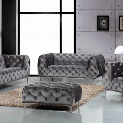 EMBA LUXURY-Sword foot quilted sofa set modern luxury