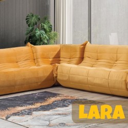 LARA striped split corner sofa set