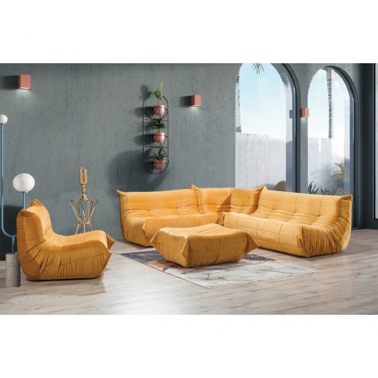 LARA striped split corner sofa set