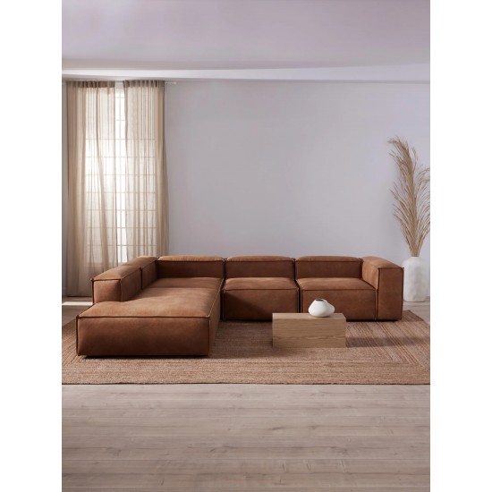 EMBA LUXURY- Large Corner Sofa Brown