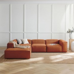 EMBA LUXURY- Large Corner Sofa Orange