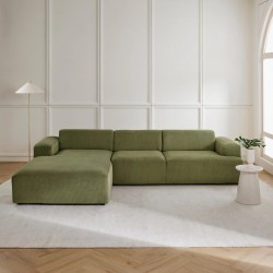 EMBA LUXURY- Large Corner Sofa Green