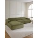 EMBA LUXURY- Large Corner Sofa Green