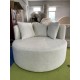 EMBA LUXURY- Flat Linda Round Oval Armchair EmbaLuxury