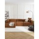 EMBA LUXURY- Logo Big Corner Sofa Brown