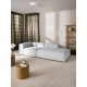 EMBA LUXURY- Logo Relaxing Corner Sofa Light Gray