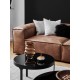 EMBA LUXURY- Logo Recreation Corner Sofa Brown