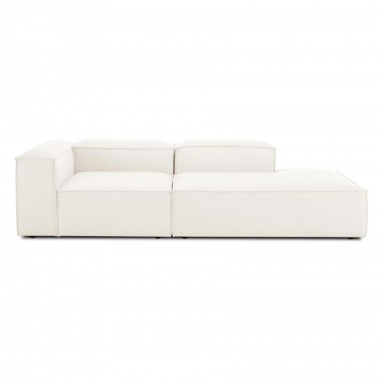 EMBA LUXURY- Logo Recreation Corner Sofa Cream