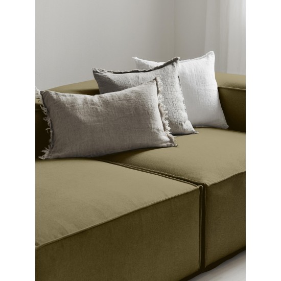 EMBA LUXURY- Logo Relaxing Corner Sofa Green