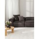 EMBA LUXURY- Logo Four-Seat Sofa Dark Gray