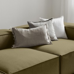 EMBA LUXURY- Logo Four-Seat Sofa Green