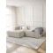 EMBA LUXURY- Logo Corner Sofa Beige