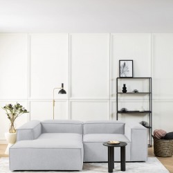 EMBA LUXURY- Logo Corner Sofa Gray