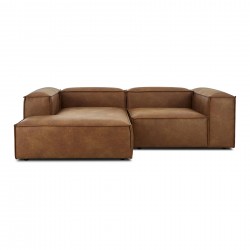 EMBA LUXURY- Logo Corner Sofa Brown