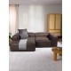 EMBA LUXURY- Logo Corner Sofa Dark Gray