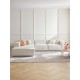 EMBA LUXURY- Logo Large Corner sofa Cream