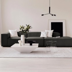 EMBA LUXURY- Logo Max Corner Sofa Anthracite