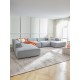 EMBA LUXURY- Logo Ultra Corner Sofa Light Gray