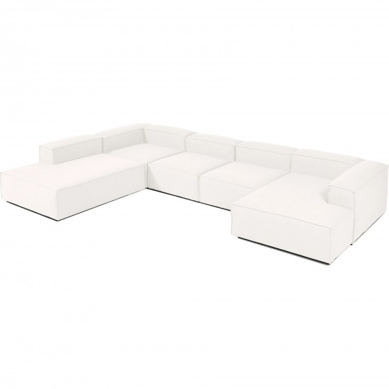 EMBA LUXURY- Logo Ultra Corner Sofa Cream