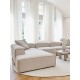 EMBA LUXURY- Logo Ultra Corner Sofa Cream