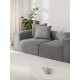 EMBA LUXURY- Logo Three Seater Sofa Gray