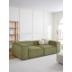 EMBA LUXURY- Logo Three Seater Sofa Green