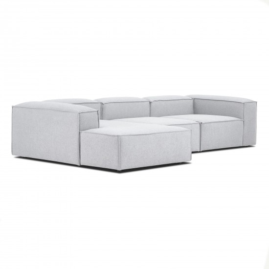 EMBA LUXURY- Logo Big Corner Sofa Anthracite