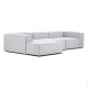 EMBA LUXURY- Logo Big Corner Sofa Anthracite