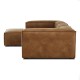 EMBA LUXURY- Logo Big Corner Sofa Brown