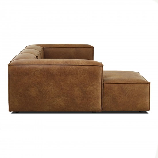 EMBA LUXURY- Logo Big Corner Sofa Brown