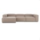 EMBA LUXURY- Logo Big Corner Sofa Cappuccino