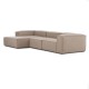 EMBA LUXURY- Logo Big Corner Sofa Cappuccino