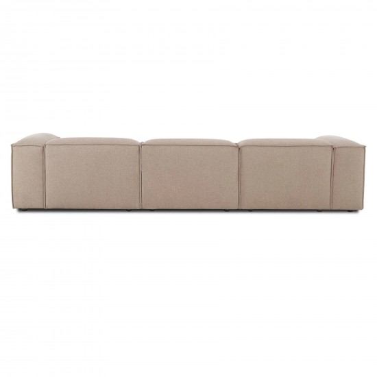 EMBA LUXURY- Logo Big Corner Sofa Cappuccino