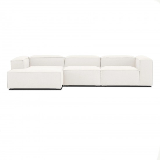 EMBA LUXURY- Logo Big Corner Sofa Cream