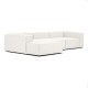 EMBA LUXURY- Logo Big Corner Sofa Cream