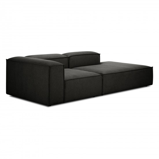 EMBA LUXURY- Logo Relaxing Corner Sofa Anthracite